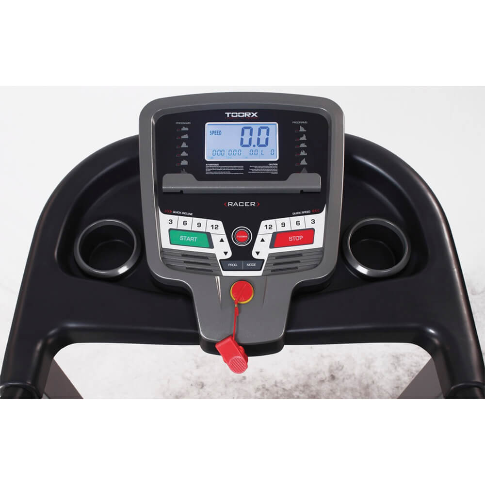 Toorx bėgimo takelio valdymo skydelis ir ekranas